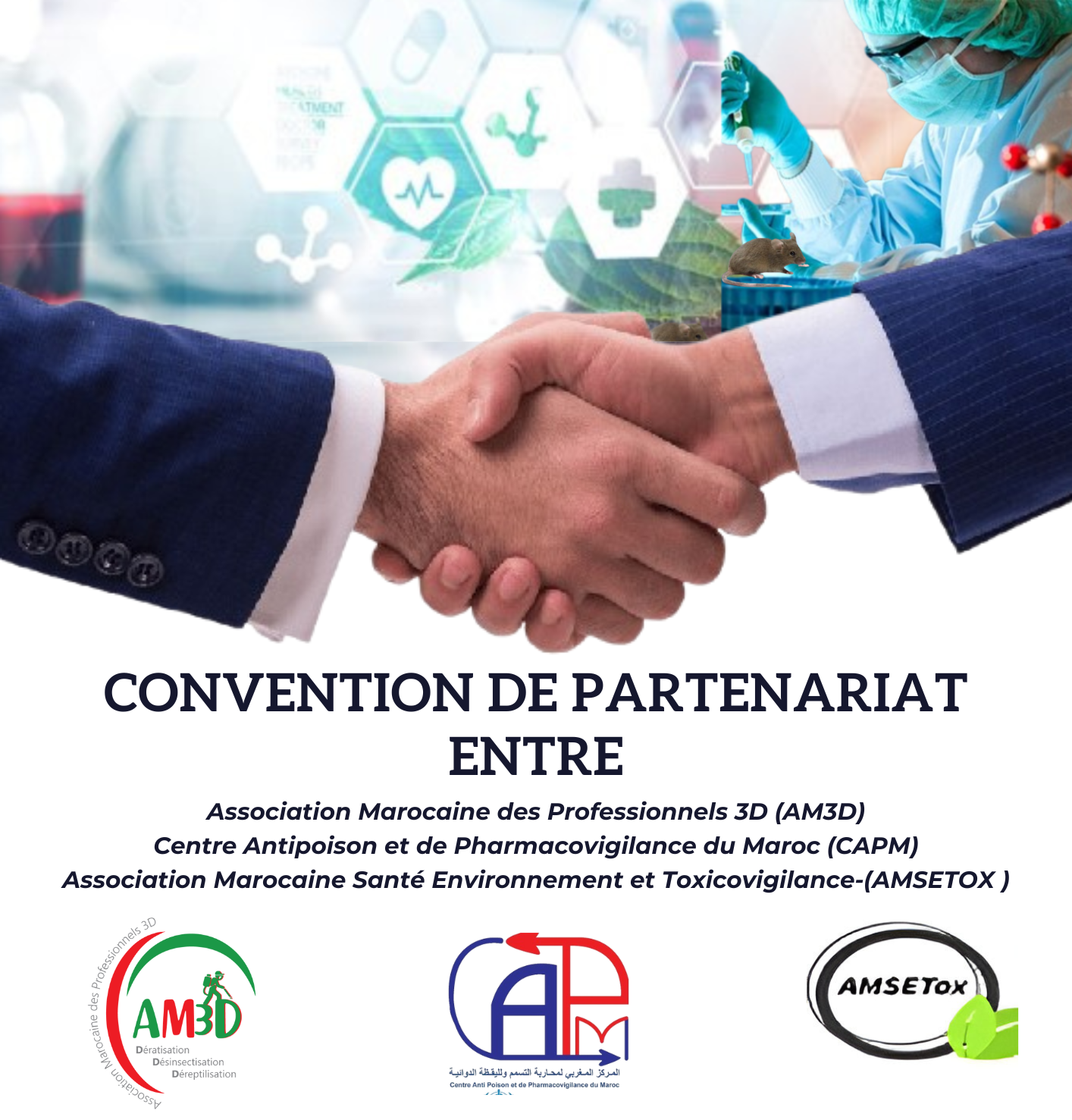 Communiqué Partenariat CAPM , AM3D et AMSETOX